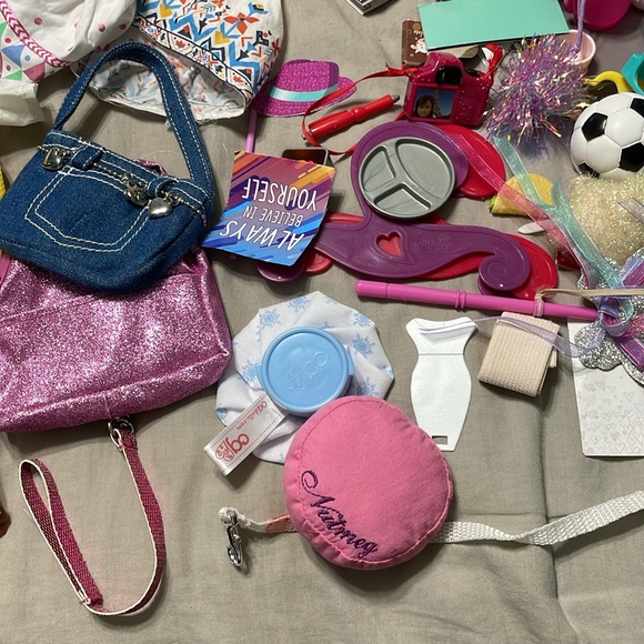 American Girl doll bed and desk set with accessories and clothes - Picture 13 of 16